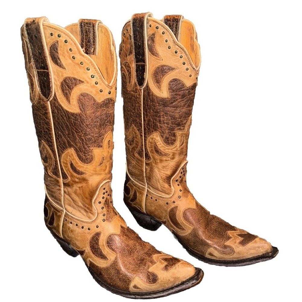 Sterling River Cowboy Boots Studded South Western  Country  Women's 8.5 B